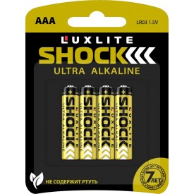 Батарейки Luxlite Shock (GOLD) типа ААА - 4 шт.