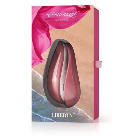 Розовый бесконтактный клиторальный стимулятор Womanizer Liberty