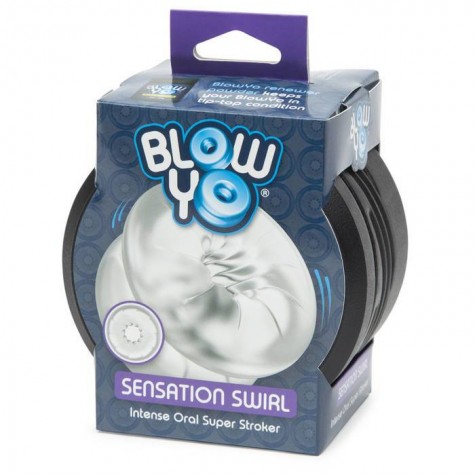 Мастурбатор со спиралевидным тоннелем BlowYo Sensation Swirl Textured Blowjob Stroker