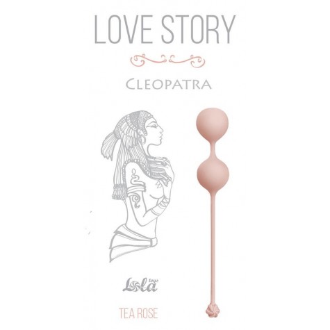 Розовые вагинальные шарики Cleopatra Tea Rose