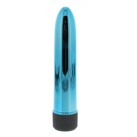 Голубой гладкий вибромассажёр KRYPTON STIX 5 MASSAGER M/S BLUE - 12,7 см.